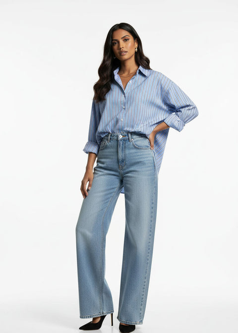 MARCANGELO SHIRT MA19987 BLUE - Marc Angelo