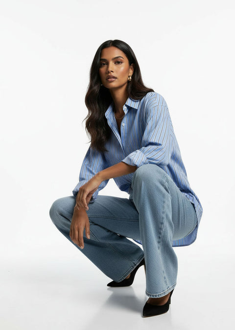 MARCANGELO SHIRT MA19987 BLUE - Marc Angelo