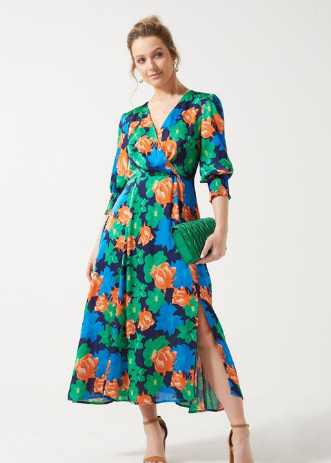 Pixie Daisy Wrap Front Dress