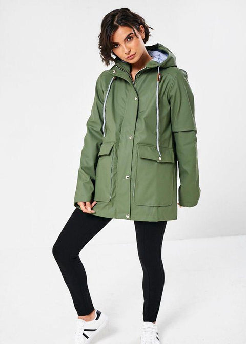 Lilly stripe cheap lined raincoat